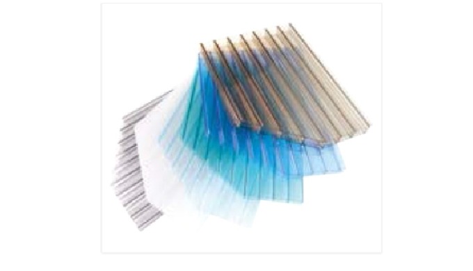 Polycarbonate The double-layered sheet manufactured by extrusion molding and cutting/processing with...