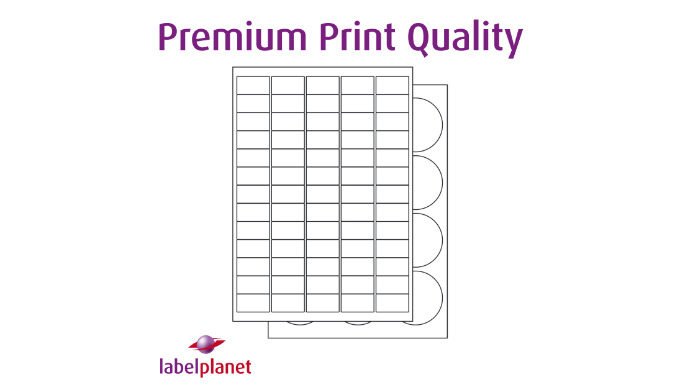 Premium Print Quality Labels On A4 Sheets
