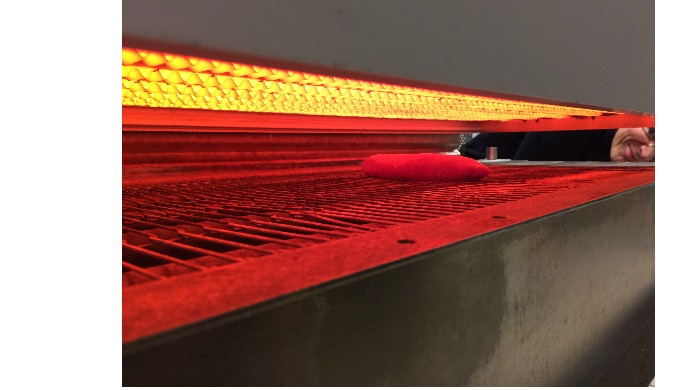 Tunnel di cottura della pizza a infrarossi