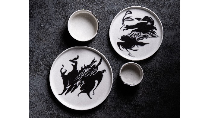 Buy Fire & Smoke Dinner Plate from DUALI India (Saintfoin Enterprise LLP), a trusted Indian make...