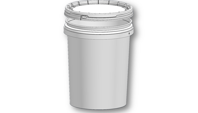 SEAU 20 Litre avec fermeture renforcé (sclée) idéal pour l'industrie chimique, avec technologie de d...