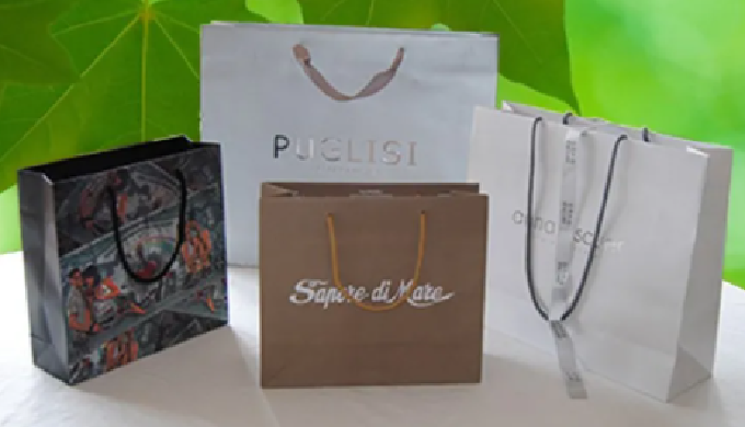 BAGS WITH GLOSSY PAPERS