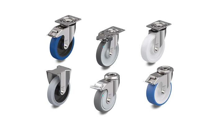 Stainless steel castors