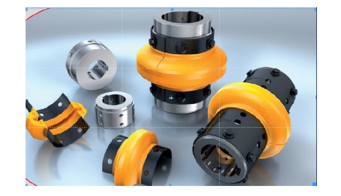 Viva close-coupled (V) elastomeric coupling consists of the unique split-in...