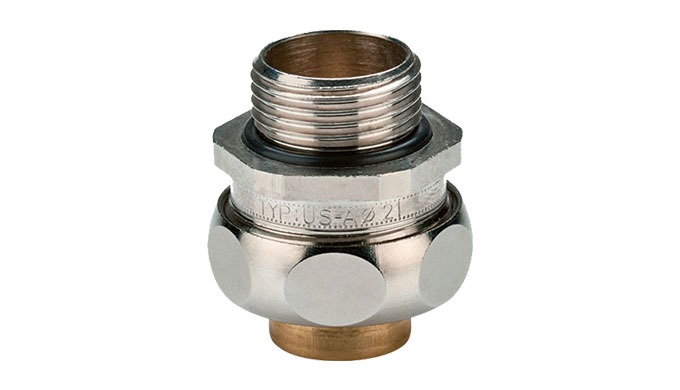 Made of nickel-plated brass, the US-M metal connector offers a high level of protection against dust...