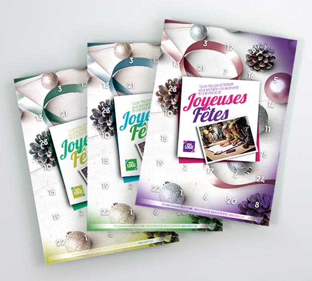 Calendrier de l'Avent Ruban de CREIDEO