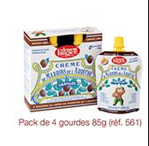 Crème de Marrons de l'Ardèche  Pack de 4 gourdes de 85g