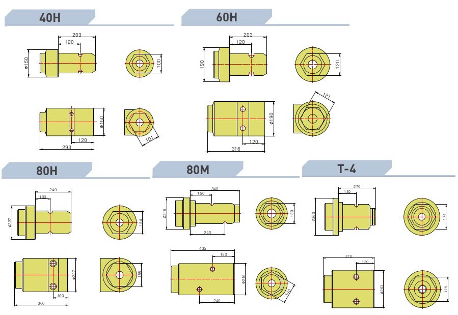 Supply Hexa joint for Drilling Rod and rig. 40H, 60H, 80H, 80M, T-4, 120M, 120H, 120HS, 240H, 120HL,...