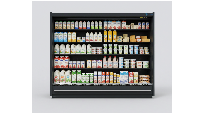 Halley is an open vertical display refrigerator designed for supermarkets, convenience stores, and r...