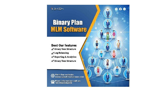 Elevate your MLM business with our Binary Plan MLM Software, meticulously crafted by Taksh IT Soluti...