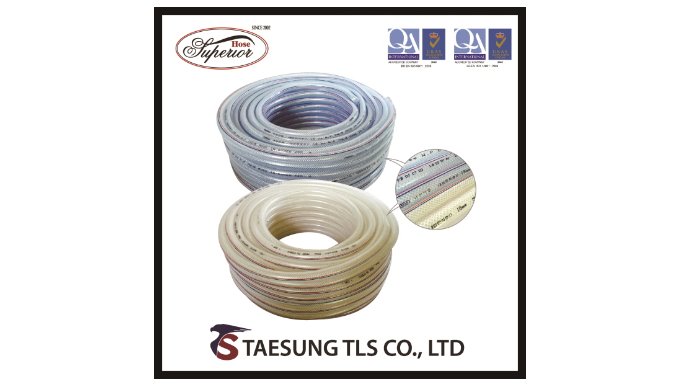 TAESUNG TLS CO.,LTD PVC BRAID HOSE - made in korea l APPLICATION l - Piping for fluids and semi flui...