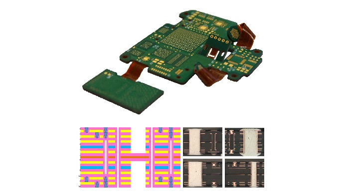 Application: Military – Wearable Device Technology: Multilayer 12L HDI 2+8+2 with laser via Material...