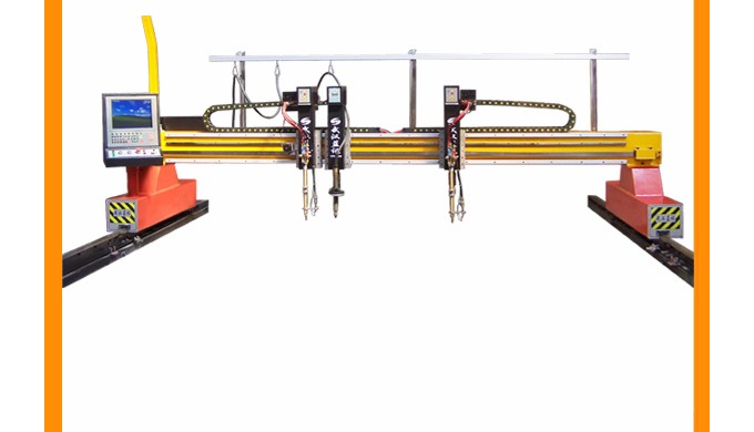 Gantry type CNC plasma cutting machine Product features  It has a high-mou...