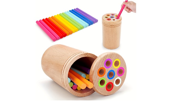 Montessori Toys - Preschool Must Haves: Tailored for toddlers who love inserting objects into slots....