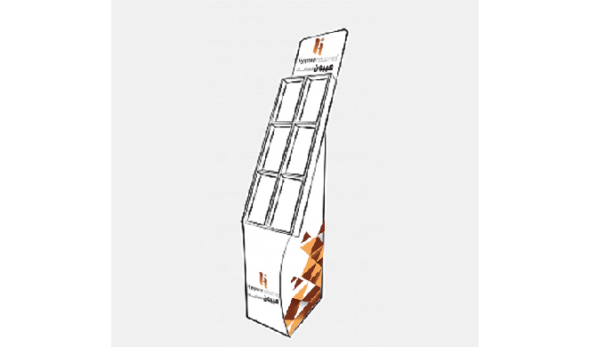 Le présentoir avec broches se présente comme un distributeur de vos produit...