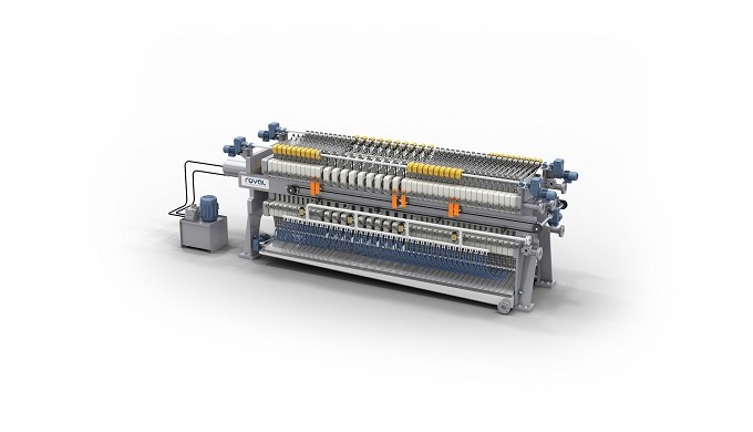 Filtering and dewatering sludge from waste water created from various plants and houses. Suitable fo...