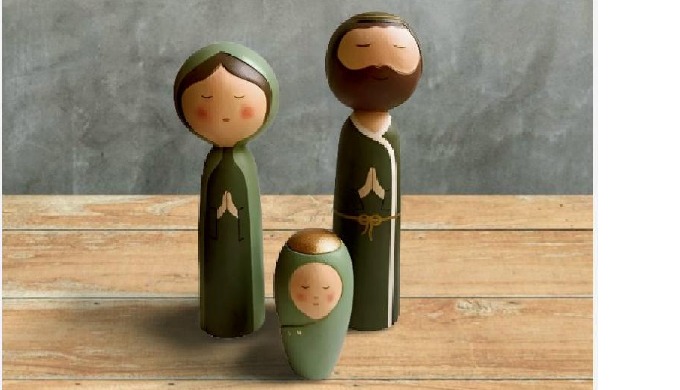 Toys for learning. Item code: AKI064. Toys wooden for children - A family, set of 3 toys. Hand craft...