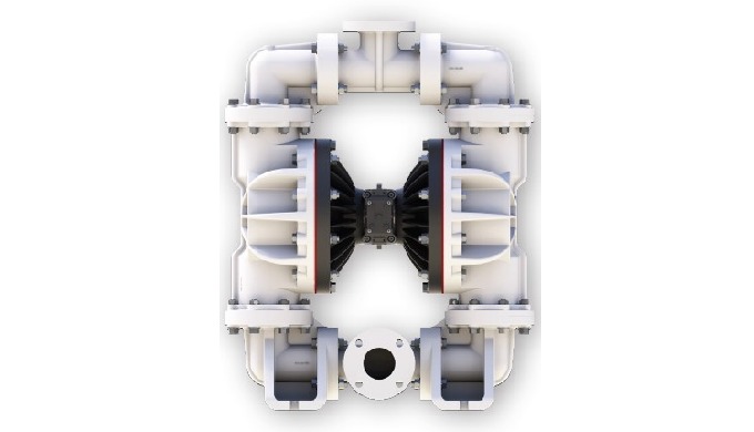 Pneumatische aandrijfpomp Gemaakt van kunststof (PP/PVDF) Membranen in Buna, Viton, PVDF, etc. Aansl...