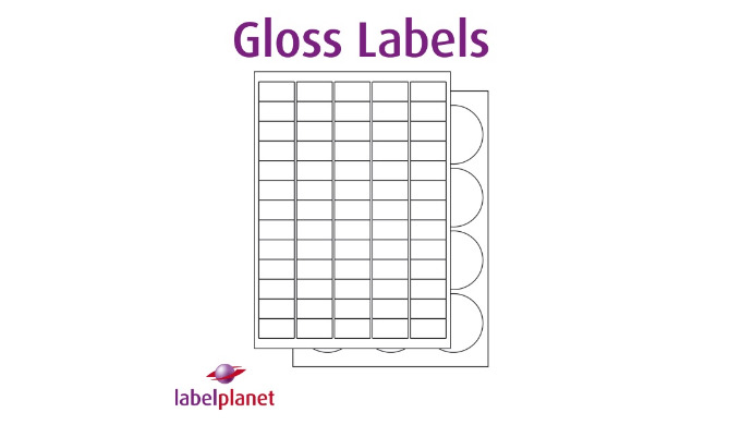 Gloss Labels For Inkjet and Laser Printing