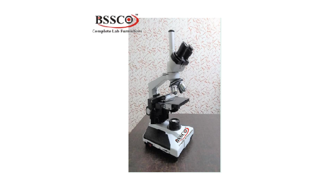 Specification:- Two 10x Wide Field Eye -piece Objectives:- 4 nos. Parfocal Achromatic, 4x 10x, 40x S...