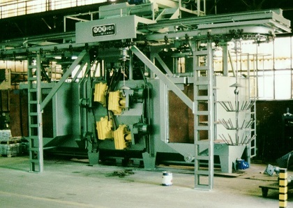 Especially suitable for high capacity plants for surface cleaning, rust removal and roughening of : ...
