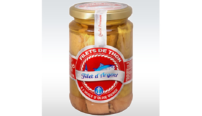 Filets de thon en bocal 200g ou 300g, marque FILET D'ARGENT. Proposé en plusieurs recettes: thon à l...