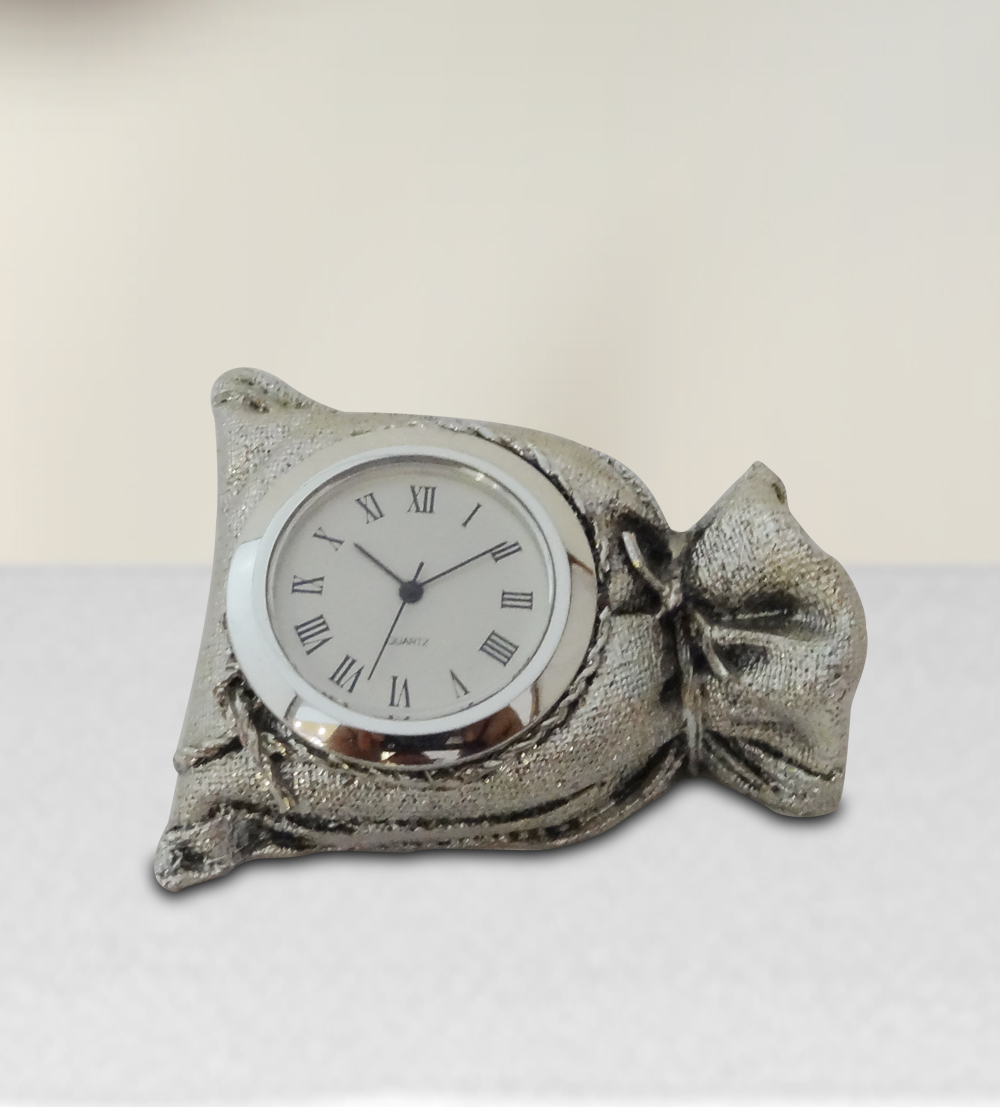 The Magnificent showpiece silver clock is designed in a fashionable way.This unbreakable piece can b...