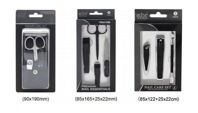A premium nail care line designed for men. Includes nail clippers, nippers, scissors, nail files, an...
