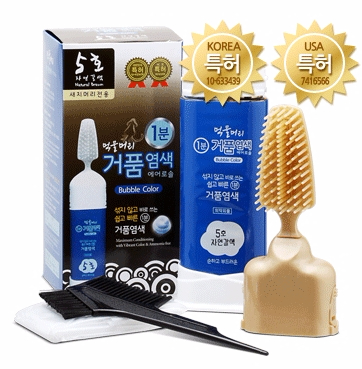 ■ Star Club-Mongmulmori SQUID INK Just 1minute Bubble Hair Color Aerosol Squid ink and natural extra...