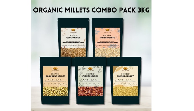 Organic Millets Combo Pack - Agrinests Price: 131.95 AED | Offer Price: 124.99 AED Bring the power o...