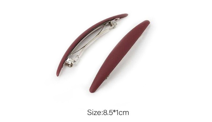 A set of banana pins in modern and stylish colors. The simple design and soft curves add a sophistic...