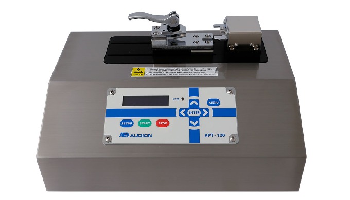 The APT 100 is a device for measuring the tensile strength of seals made on medical pouches. The APT...