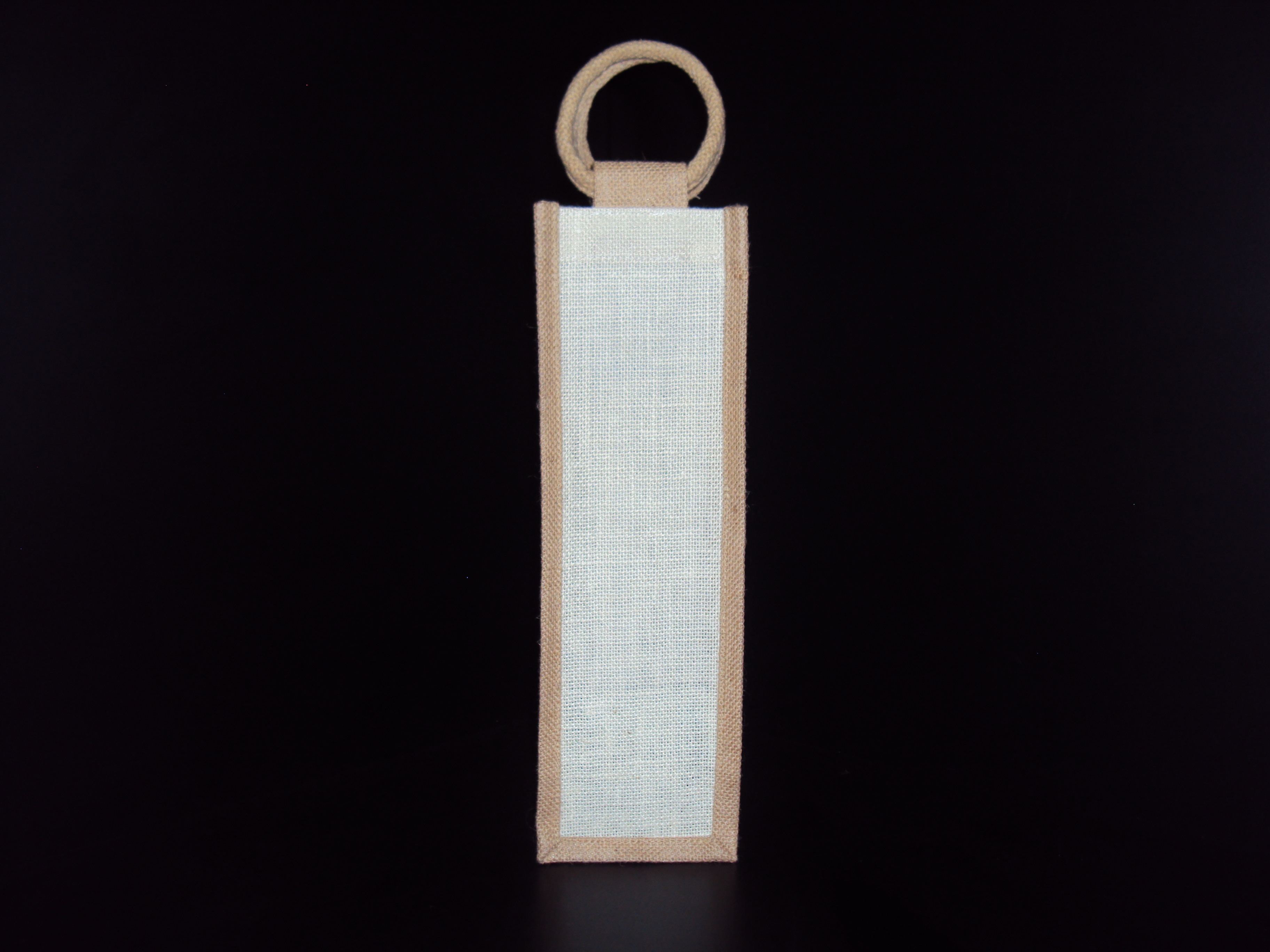 Jute bag for holding 1 bottle or jar turns your products in to a profit generating gift at any time ...
