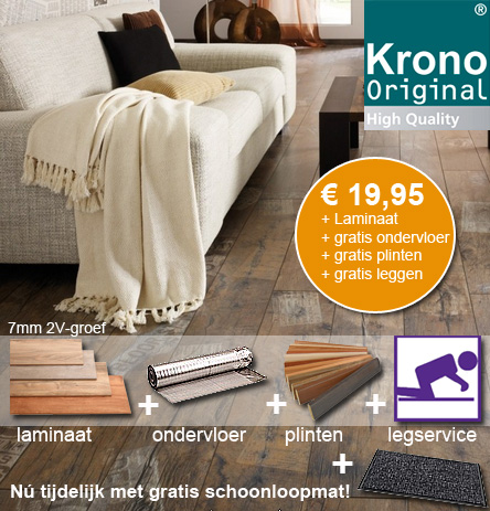 Laminaat aanbieding - Gratis gelegd - Gratis ondervloer alufoam - Gratis pl...