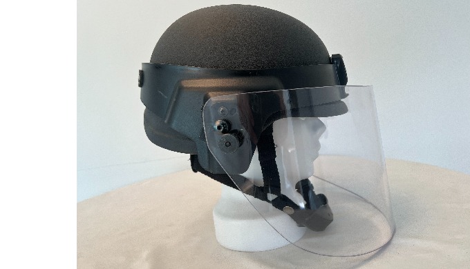 #Product Description Military-grade polycarbonate demining visor with 6 mm ...