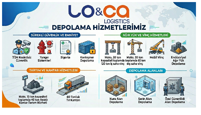 Lo&Ca Lojistik; Merkezi konumlarda bulunan depoları ile Nakliye, Dağıtı...