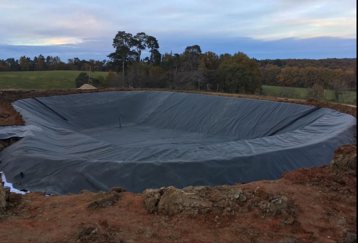 Pose de géomembranes à Périgueux
