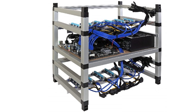 12GPU WITH 2 POWER SUPPLY RIG KIT RIG ready to put 12 X GPU – Buy rig kit online now Remote control ...