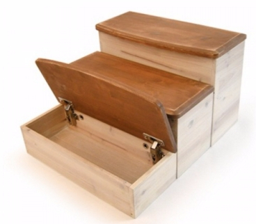 Pet step - Storage -Made of solid pine wood, some assembly required. -Storage space under each step ...