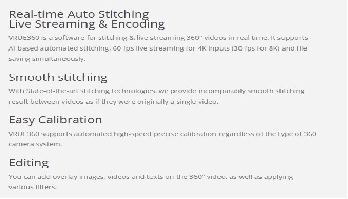 The world first 8K 360 video live stitching, streaming & editing solution