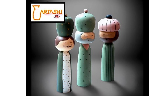 Cheap birthday gifts. Item code: AKI063. Toys wood, Arabic Men, set of 3. Hand crafted in wood, hand...