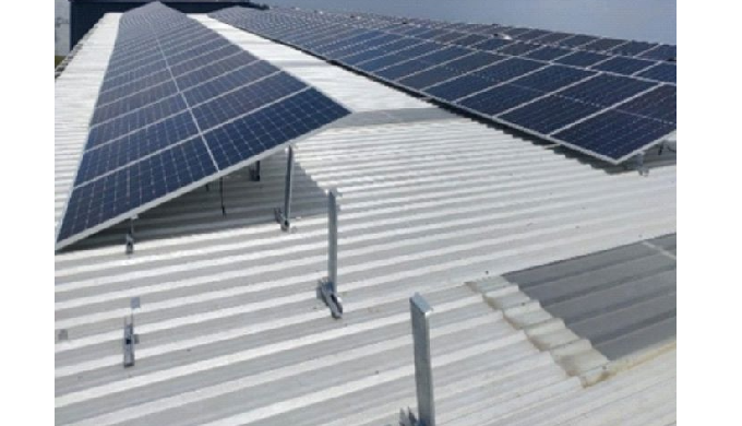 Z-bracket elevated solar mounting structures are raised support configurations shown in Panesol's pr...