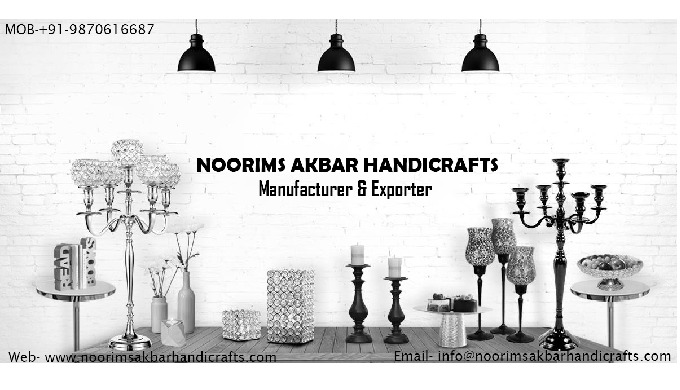 We are a renowned manufacturer and exporter of metal handicrafts such as candle stands and holders, ...