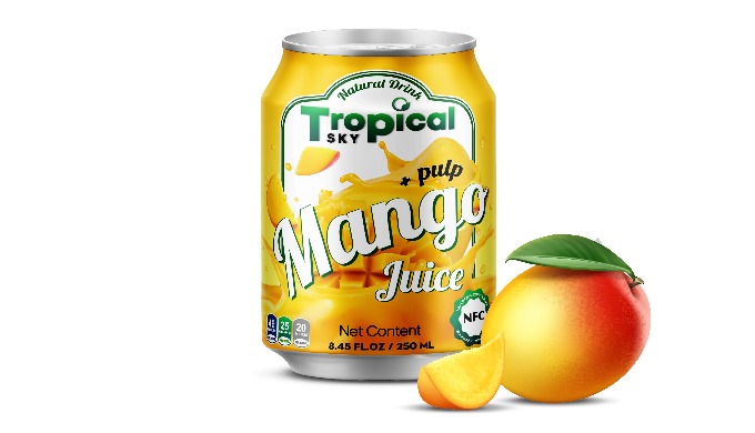 Tropical Sky beverage provide OEM/ODM 100% Mango juice drink with pulp high quality. Features of Tro...