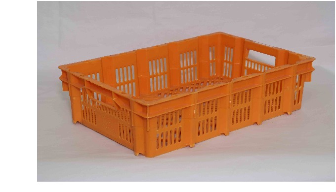 Plastic crate for bread