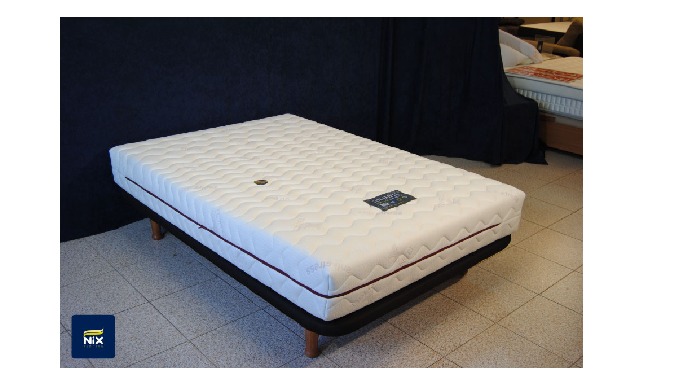 Nix Bedding: Colchón viscoelástico HR alta densidad, funda desenfundable. M...