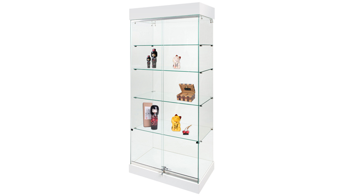 Transparente, pour la mise en valeur des objets exposés - Fabrication 100% en verre Sécurit trempé é...