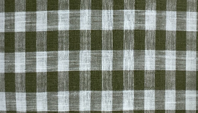 Cotton Slub Checked Fabric for Shirting and Apparel This cotton slub checked fabric is a woven texti...