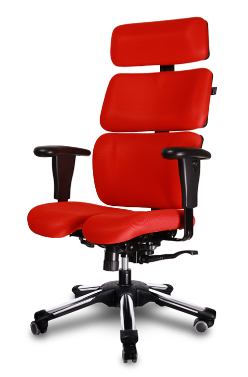 DOCTOR V (DT2 V) a chair with twin bases that can distribute the weight of the upper body efficientl...