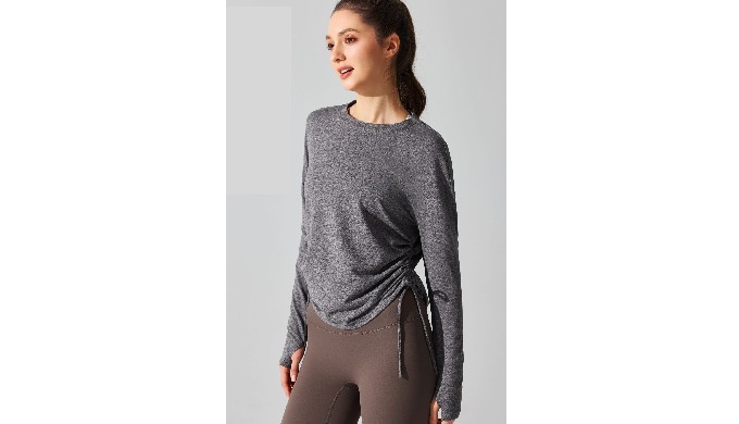 Long-sleeve T-shirt- Heather grey